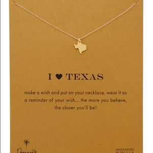 Dogeared Texas gold necklace